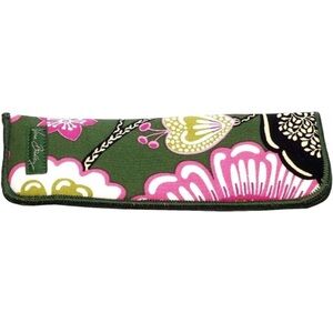 Calabria Vera Bradley Olivia Pink Floral Soft Portable Sunglasses/Eyeglass Case